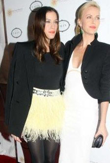 with Charlize Theron