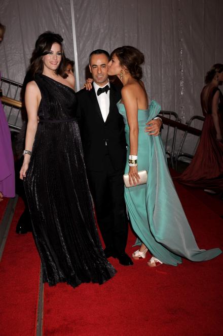 with Francisco Costa and Eva Mendes