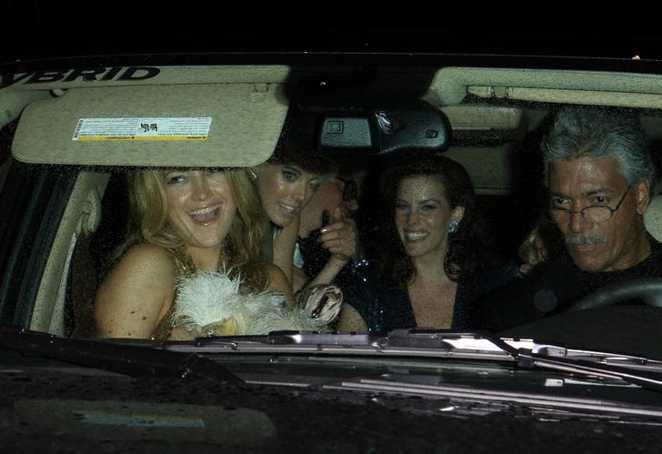 with Kate Hudson and Agyness Deyn