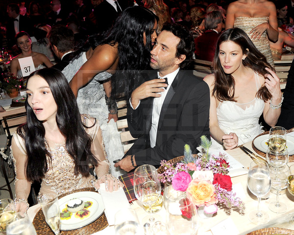 with Mariacarla Boscono and Riccardo Tisci