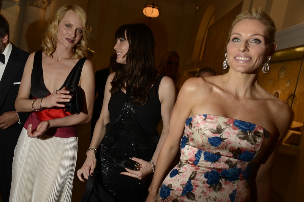 with Amber Valletta and Jamie Tisch