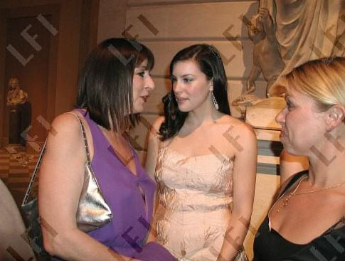 with Anjelica Houston