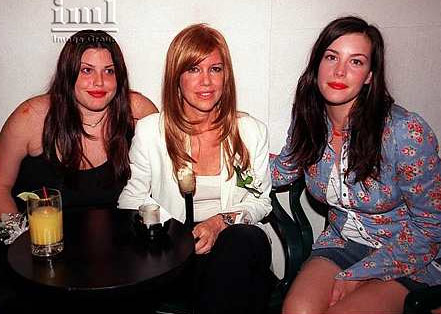 with sister Mia Tyler and Mia's mom - Cyrinda Foxe-Tyler