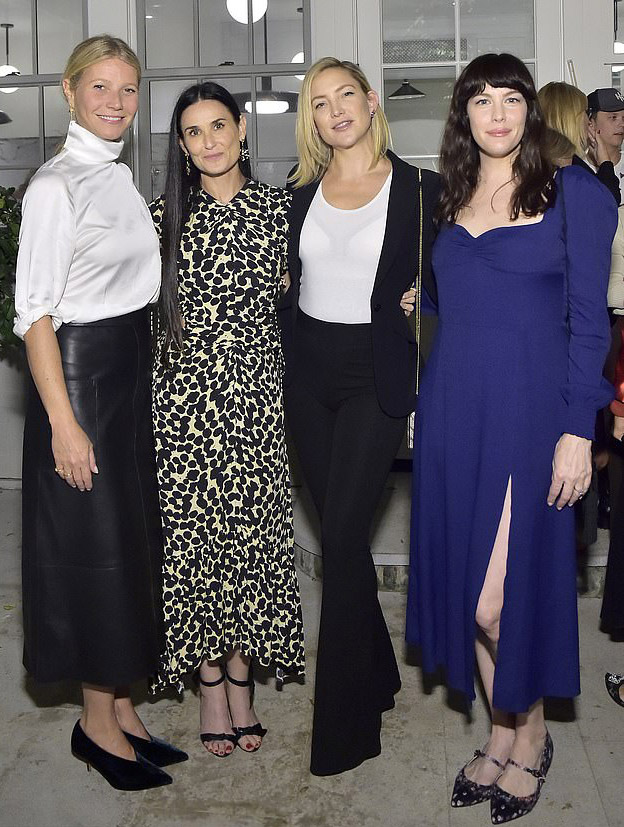 with Gwyneth Paltrow, Demi Moore and Kate Hudson