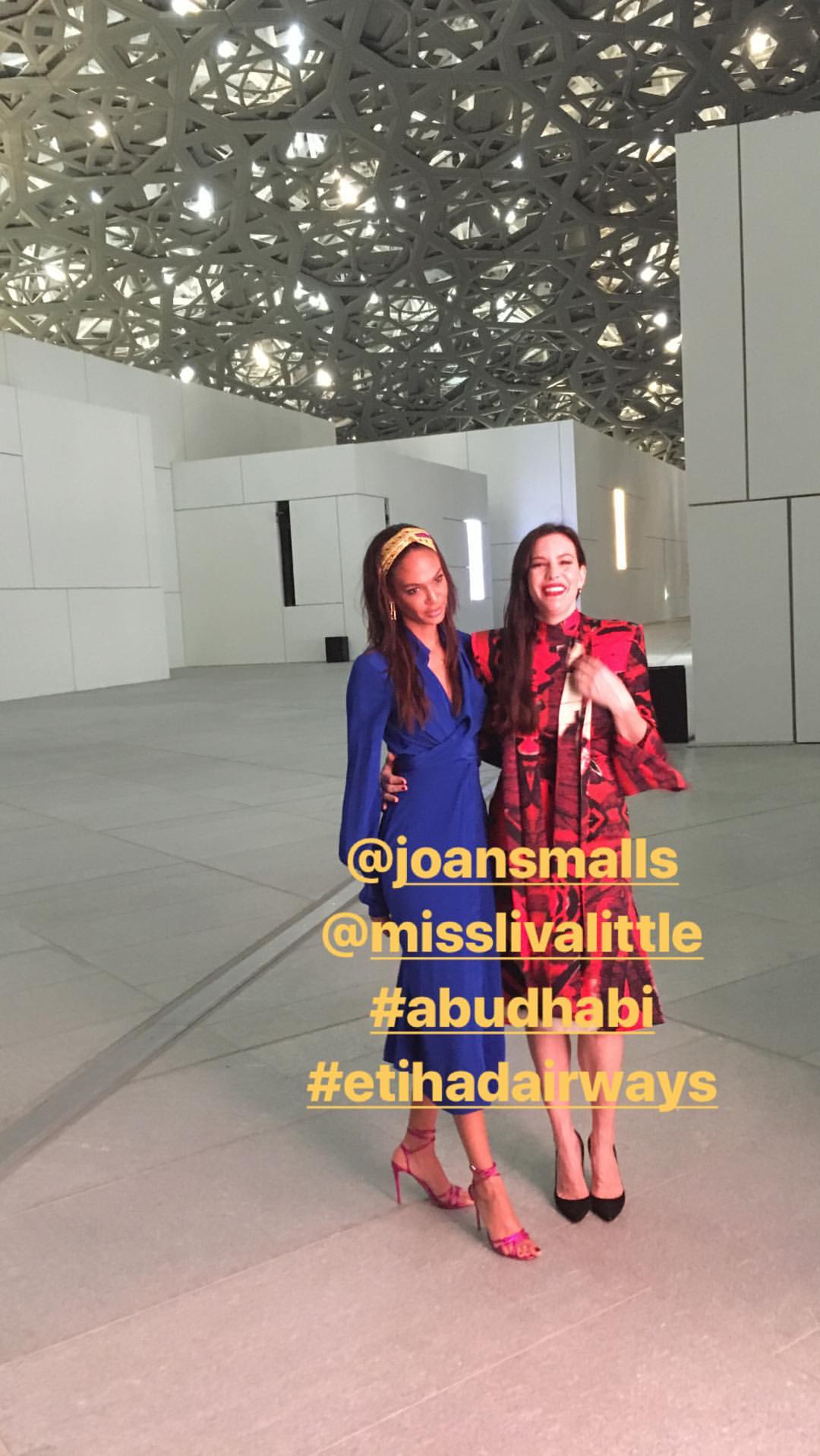 with Joan Smalls, from James Brown's Instagram
