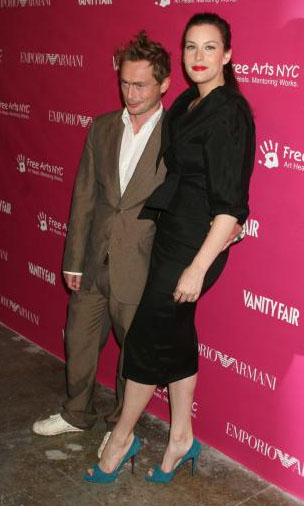 with husband - Royston Langdon