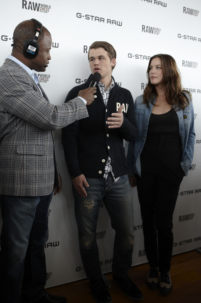 with Maurice Ashley and Magnus Carlsen