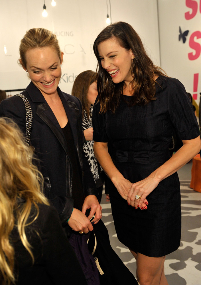 with Amber Valletta and her son Auden