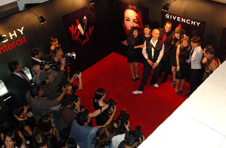With Nicolas Degennes and Givenchy's staff Courtesy of www.nicolas-degennes.com