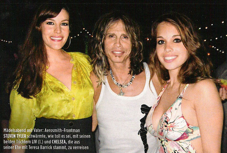 with dad Steven and sister Chelsea