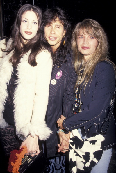 with dad Steven Tyler and his wife Teresa Barrick