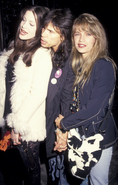 with dad Steven Tyler and his wife Teresa Barrick
