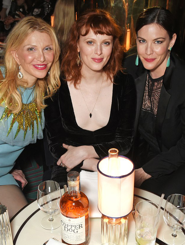 with Courtney Love and Karen Elson