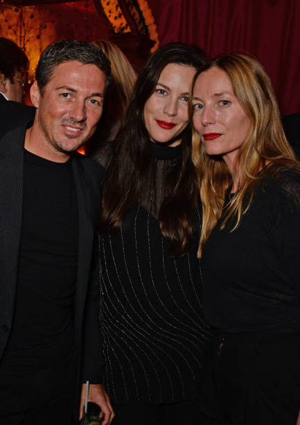 with Lucie de la Falaise and fiance David Gardner
