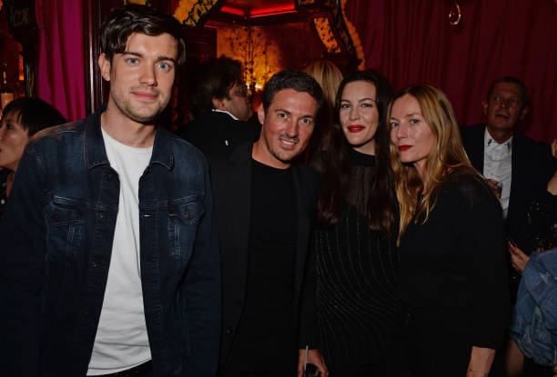 with Jack Whitehall, David Gardner and Lucie de la Falaise