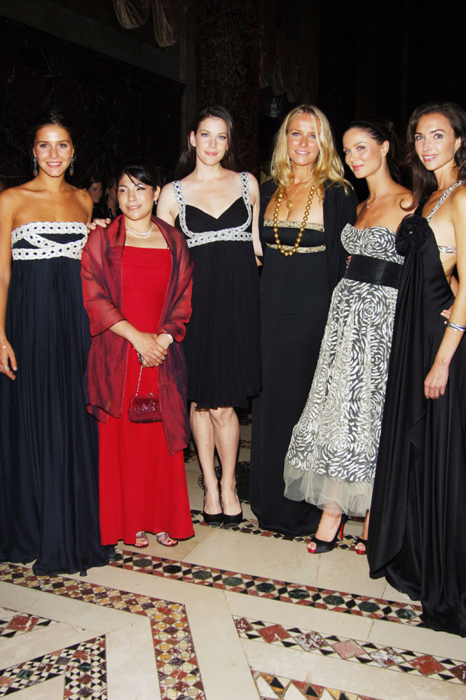 with Margherita Missoni, Basilia Berduzeo, Keren Craig, Geogina Chapman and Olivia Chantecaille