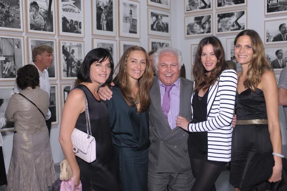 with Selma Blair, Brill Hopper, Tony Shafrazi, and Frankie Rayder