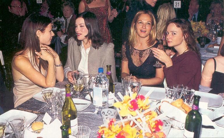 with Gwyneth Paltrow, Stella McCartney and Ellen Barkin