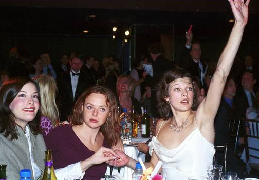 with Stella McCartney and Milla Jovovich