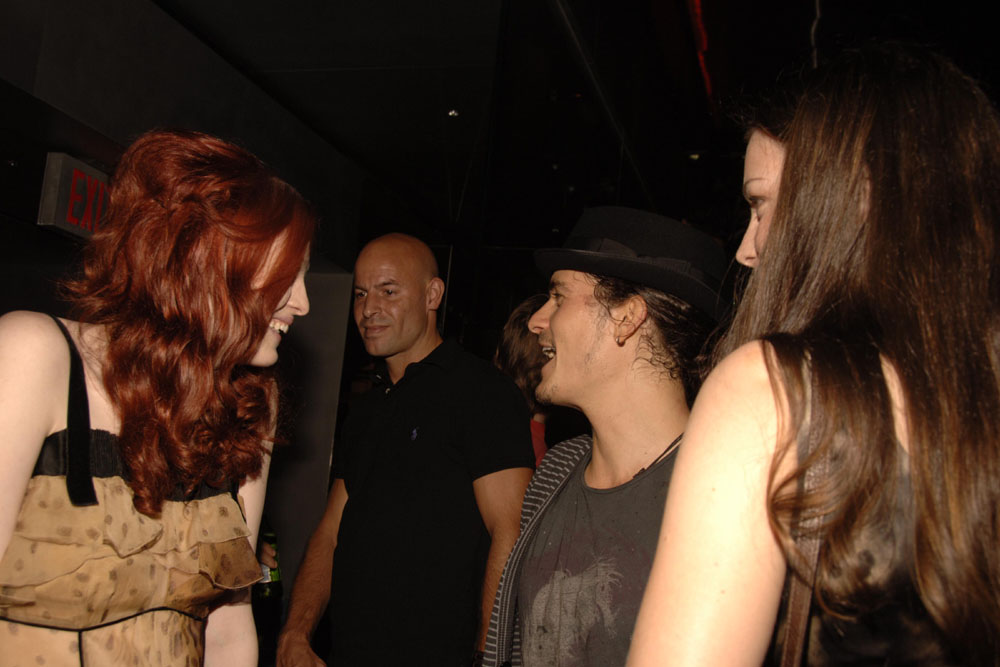 with Karen Elson and Orlando Bloom
