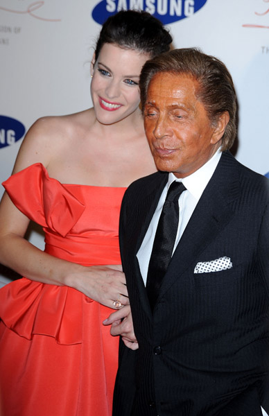 with Valentino Garavani