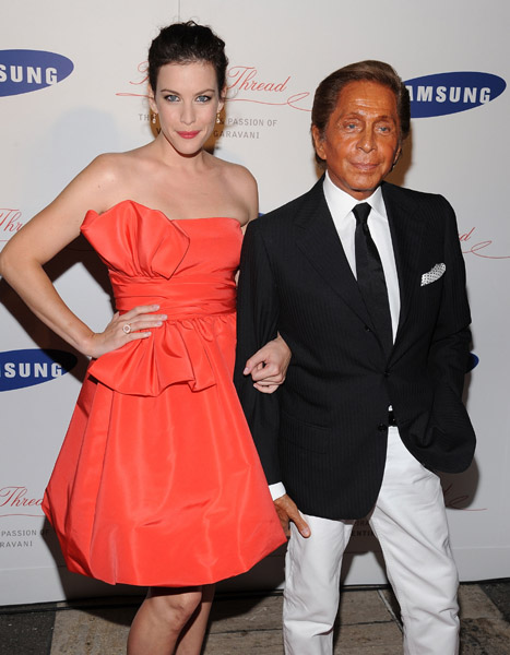 with Valentino Garavani