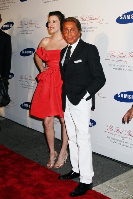 with Valentino Garavani