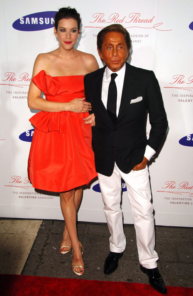 with Valentino Garavani