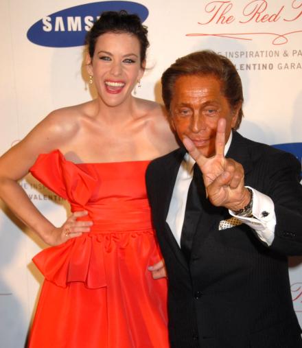 with Valentino Garavani