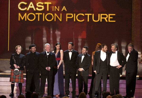 with LOTR cast and crew