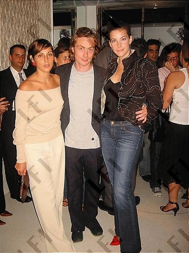 with Summer Phoenix and fiance - Royston Langdon, at Stella Mccartney's store opening, New York, September 20th 2002