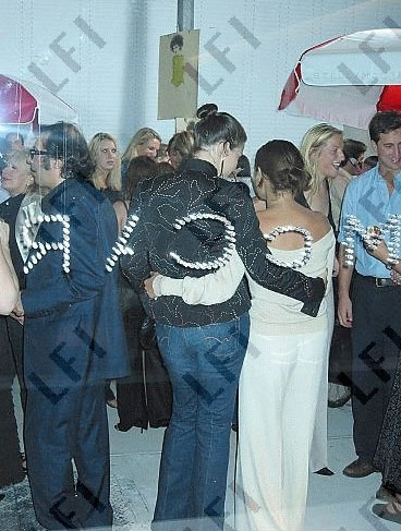 with Summer Phoenix - at Stella Mccartney's store opening, New York, September 20th 2002