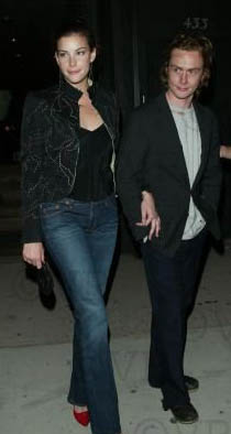with fiance - Royston Langdon, at Stella Mccartney's store opening, New York, September 20th 2002
