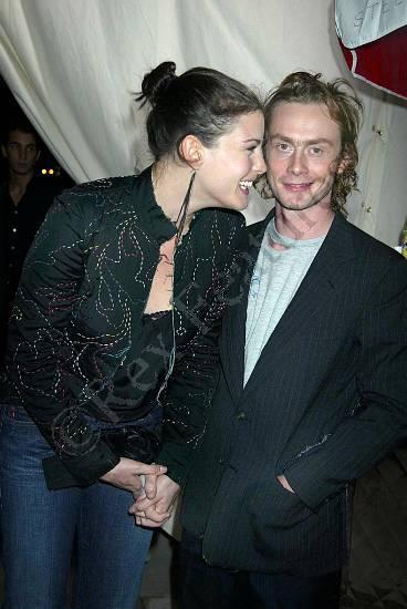 with fiance - Royston Langdon, at Stella Mccartney's store opening, New York, September 20th 2002