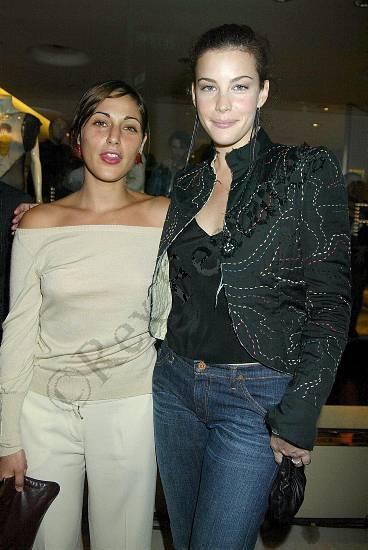 with Summer Phoenix - at Stella Mccartney's store opening, New York, September 20th 2002