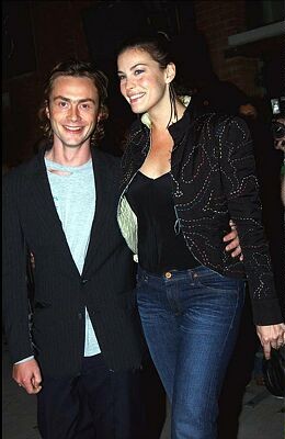with fiance - Royston Langdon, at Stella Mccartney's store opening, New York, September 20th 2002