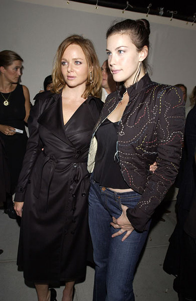 with Stella McCartney - at Stella Mccartney's store opening, New York, September 20th 2002