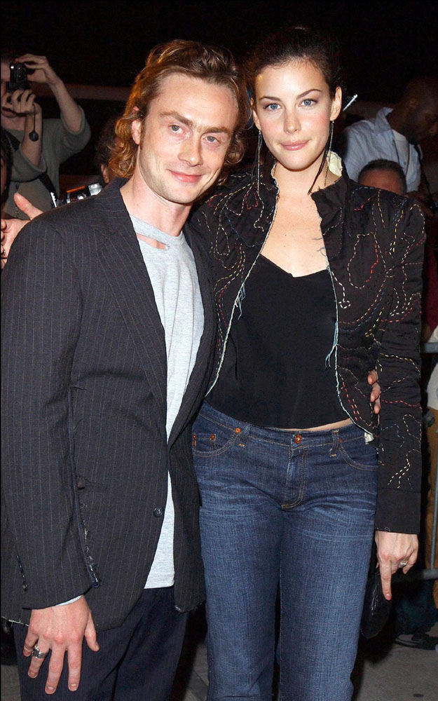 with fiance - Royston Langdon, at Stella Mccartney's store opening, New York, September 20th 2002