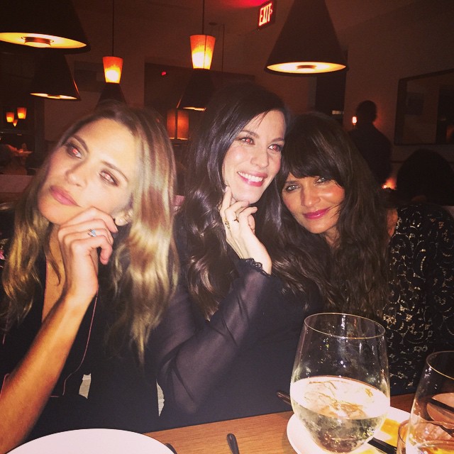 with Frankie Rayder and Helena Christensen