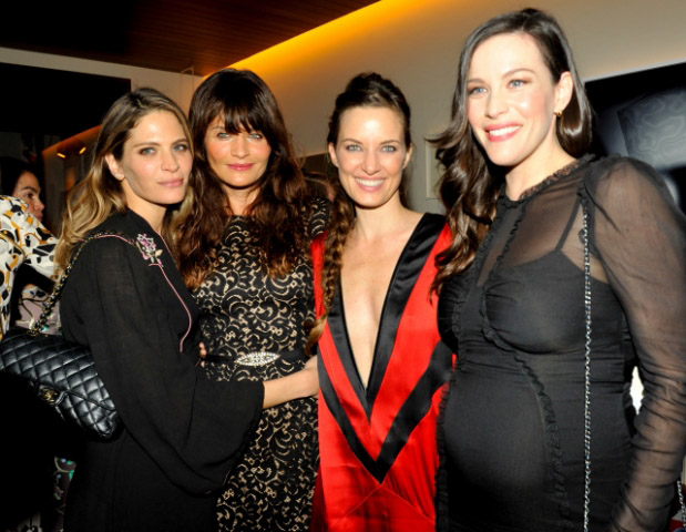 with Frankie Rayder, Helena Christensen and Topaz Page-Green