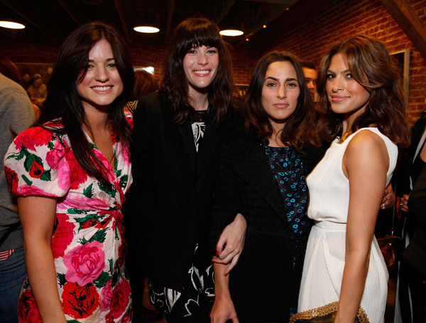 with Ilaria Urbinati, Summer Phoenix and Eva Mendes
