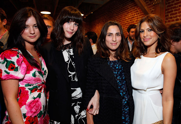 with Ilaria Urbinati, Summer Phoenix and Eva Mendes