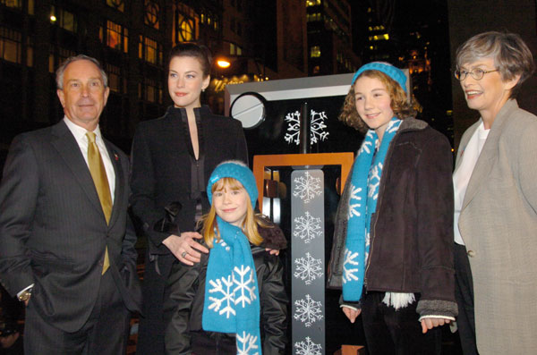 with NYC Mayor Michael Bloomberg, UNICEF contest winners and Judy Collins