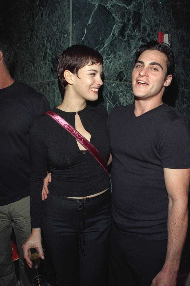 with former boyfriend - Joaquin Phoenix