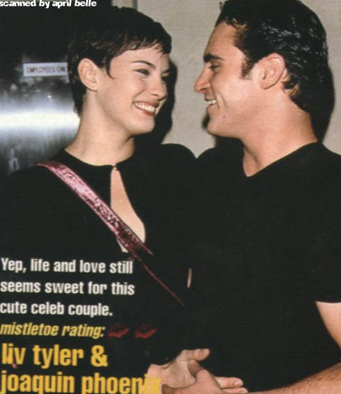 with former boyfriend - Joaquin Phoenix
