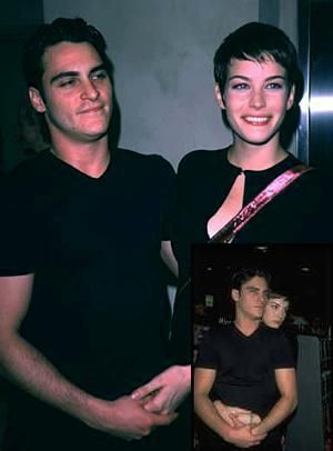 with former boyfriend - Joaquin Phoenix
