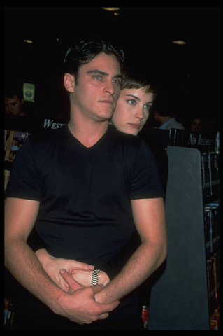 with former boyfriend - Joaquin Phoenix
