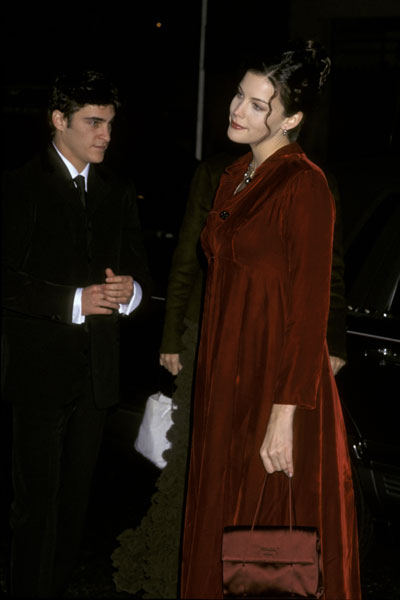 with former boyfriend - Joaquin Phoenix