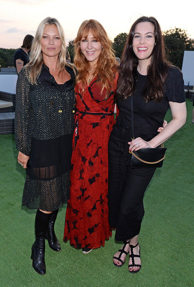with Kate Moss and Charlotte Tilbury