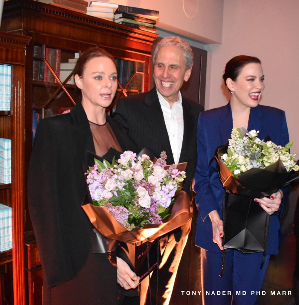 with Stella McCartney and Bob Roth, from Dr. TonyNader's Facebook